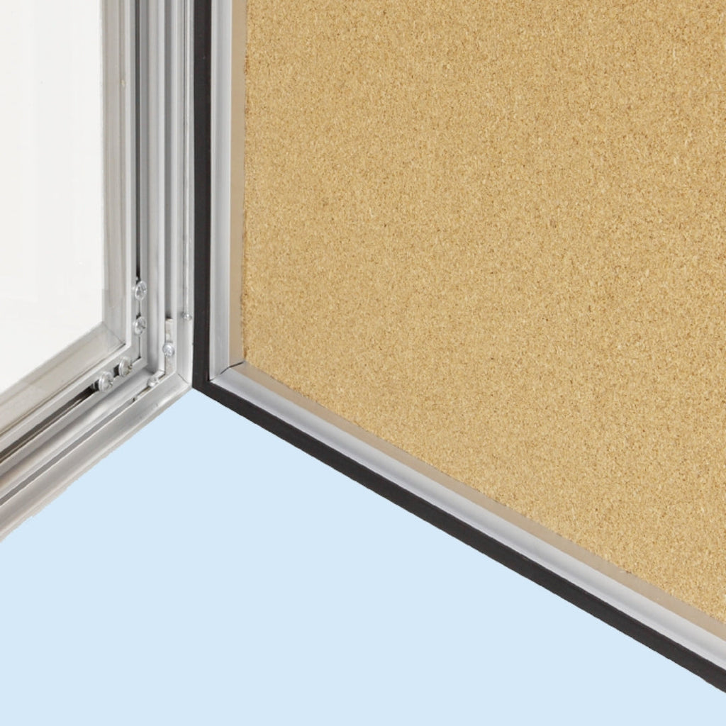 Visionchart TX6002 TX Notice Case Weather Resistant Cork Background (6-A4's) 590 x 1080mm