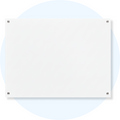 Visionchart VGB1290 Lumiere Magnetic Glassboard 1200 x 900mm White