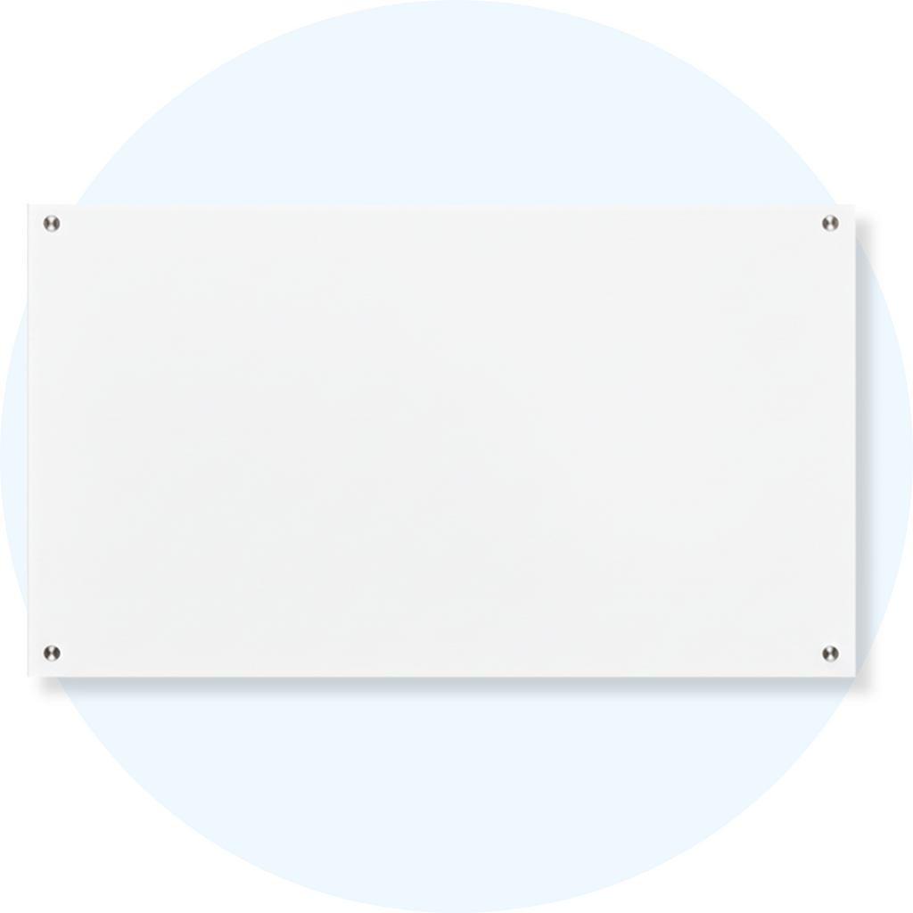 Visionchart VGB2112 Lumiere Magnetic Glassboard 2100 x 1200mm White