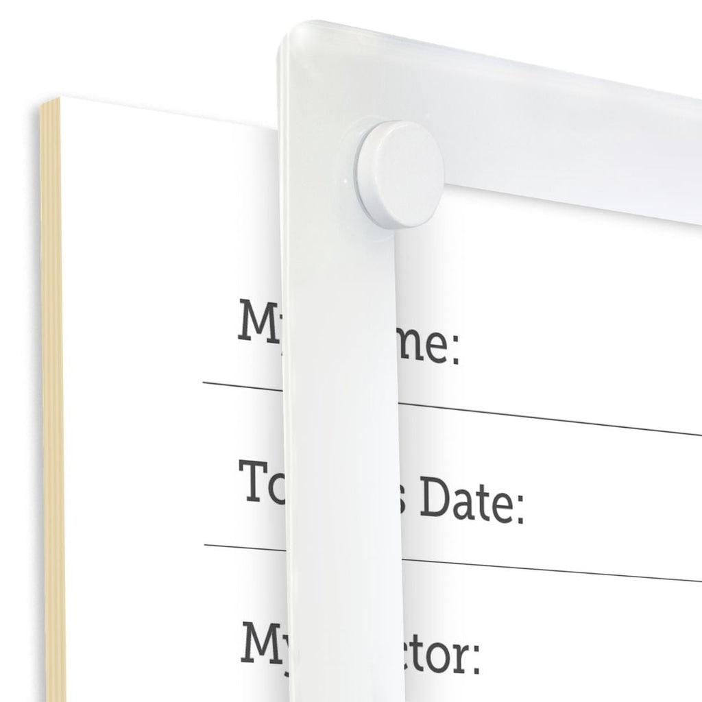 Visionchart VHGS4747 Lumiere Switch Non-Magnetic Glassboard 470x470mm