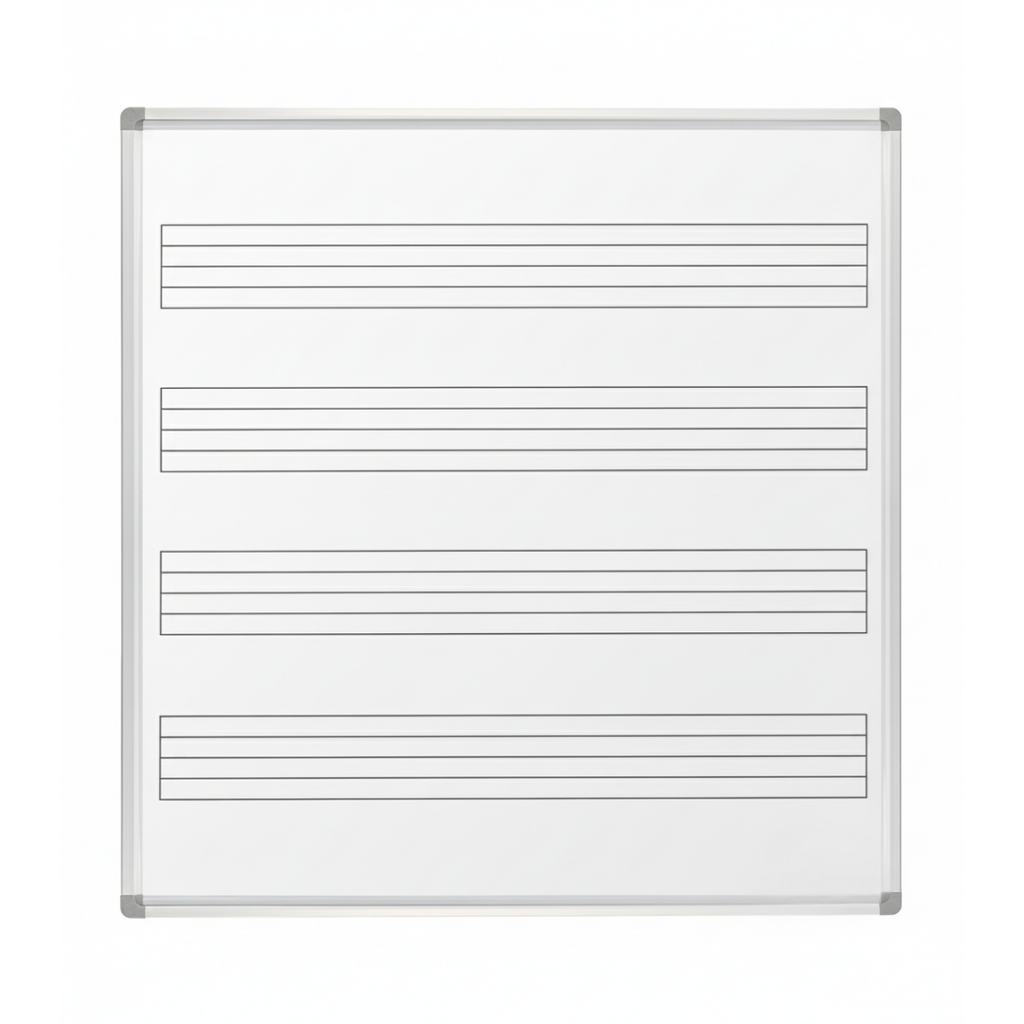 Visionchart VMB1212 Magnetic Music Whiteboard 1200 x 1200mm