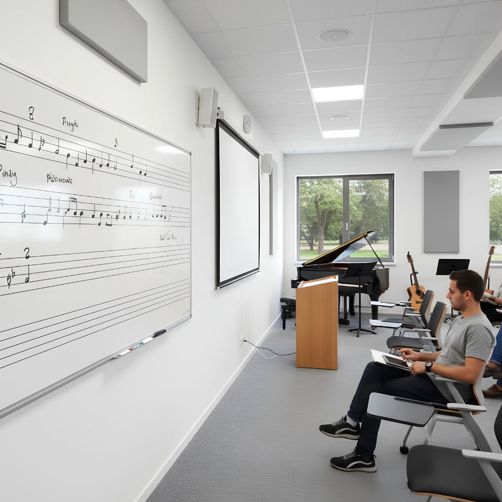 Visionchart VMB1212 Magnetic Music Whiteboard 1200 x 1200mm