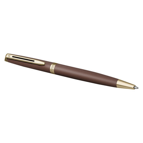 Waterman Hemisphere Metallic Copper Gold Trim Ballpoint Pen Medium