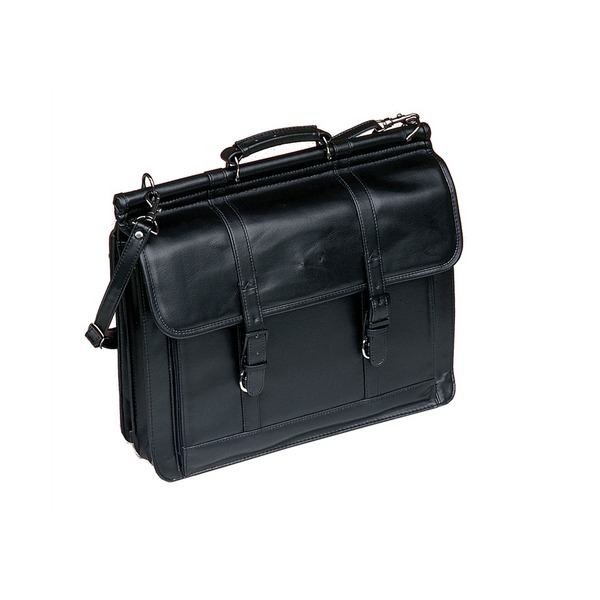 Waterville WSL-98 Softline Organiser Briefcase Laptop Case Black