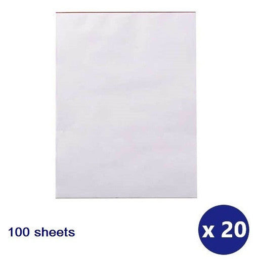 Writer Bank Office Pads Plain 100 Sheet 5 x 3 Inch 125 x 75mm Pack of 20