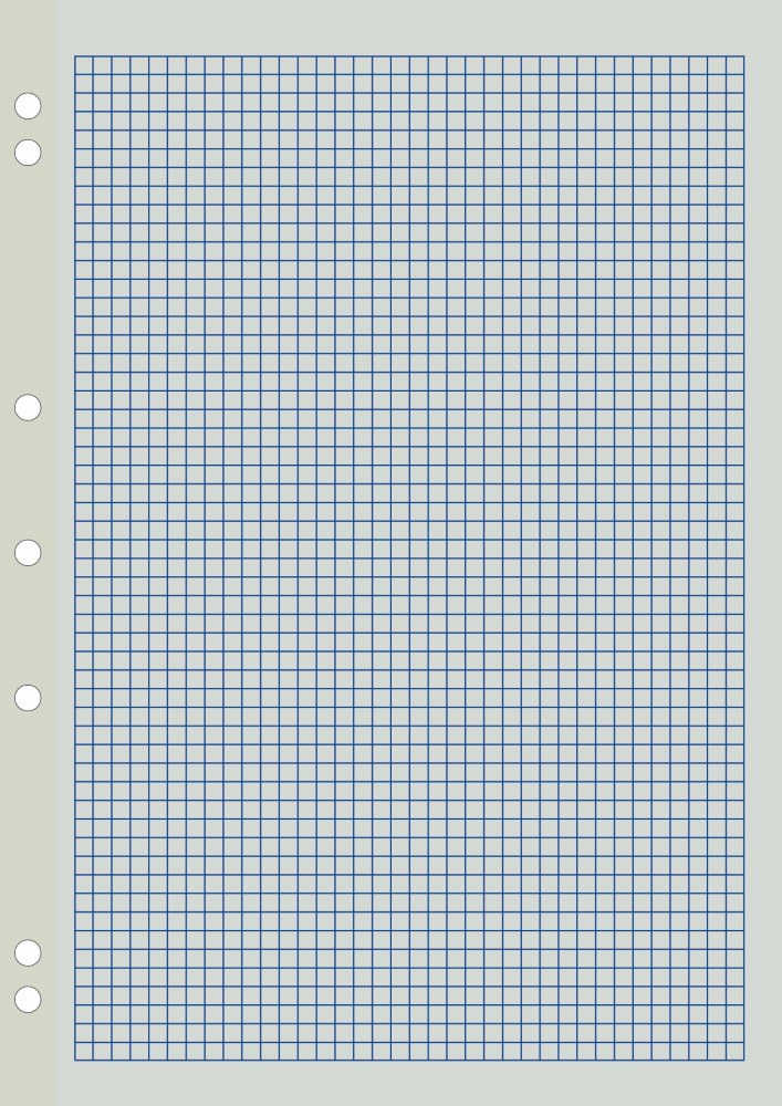 Writer A4 Reinforced Binder Refills 5mm Graph Ruled 50 Sheets Pack of 40