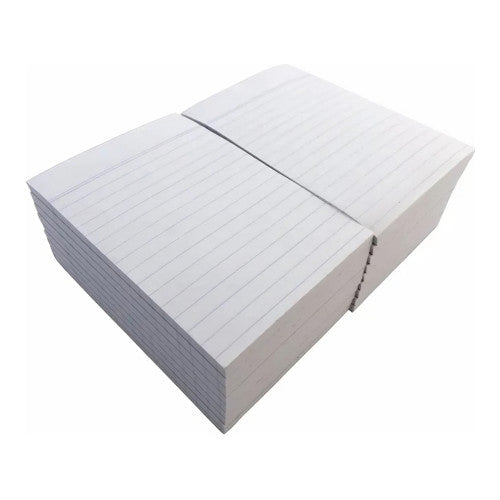 Writer Notepad 6 x 4 100 Sheet 8mm Ruled White 50gsm Pack of 20