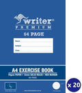 Writer Premium Exercise Book A4 64 Page 12mm Solid Ruled with Margin Giraffe