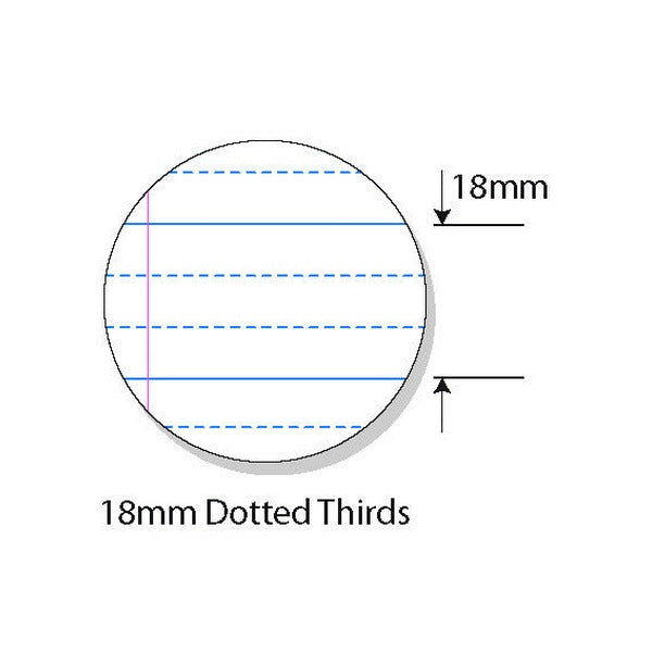 Writer Premium Exercise Book A4 96 Page 18mm Dotted Thirds with Margin Pack of 10