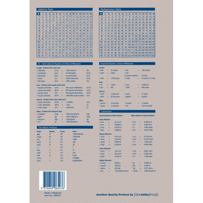 Writer Premium Music Book A4 96 Page 8mm Ruled and Staved Bell Pack of 10
