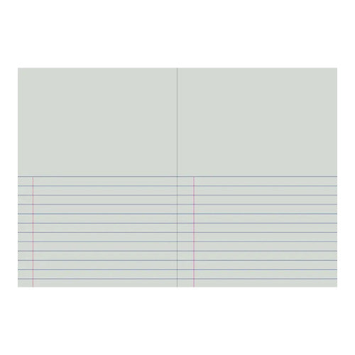 Writer Premium Story Book 330 x 240mm 64 Page Half Plain Half 14mm Solid Ruled with Margin Pack of 10