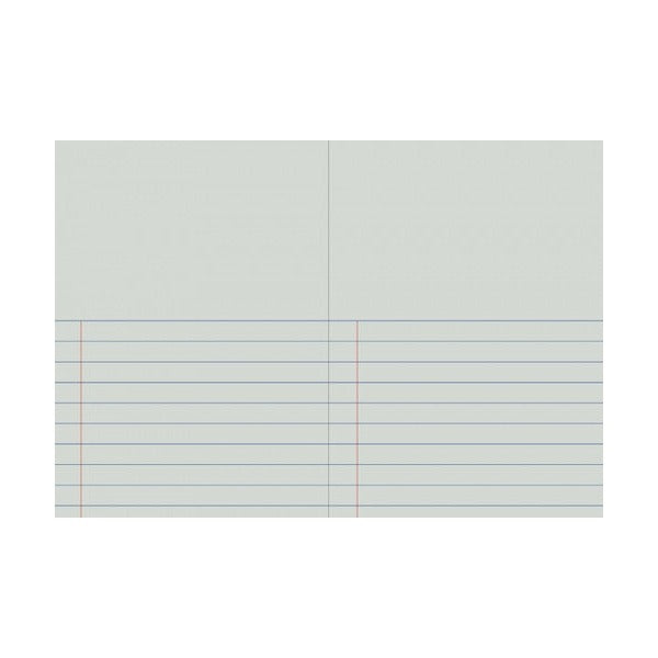 Writer Premium Story Book 330 x 240mm 64 Page Half Plain Half 18mm Solid Ruled with Margin Planet Pack of 10