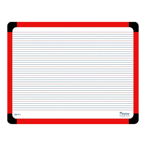 Writer Premium Student Whiteboard 360 x 280mm 24mm QLD Year 1 Ruled