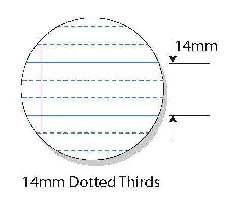 Writer Premium Writing Book 330 x 240mm 64 Page 14mm Dotted Thirds with Margin Brick Pack of 20