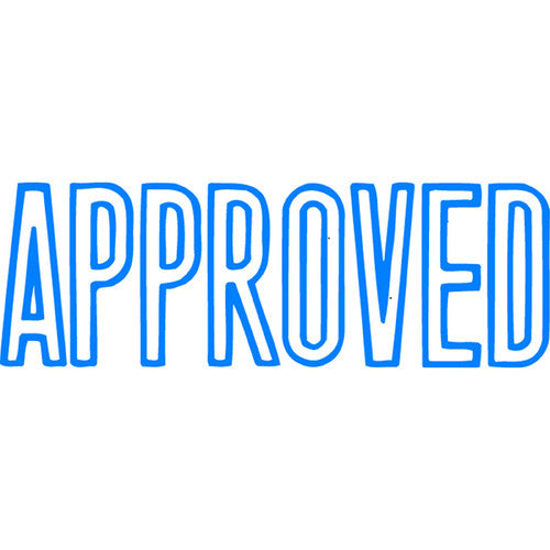 Xstamper CX-BN Message Stamp Approved Blue