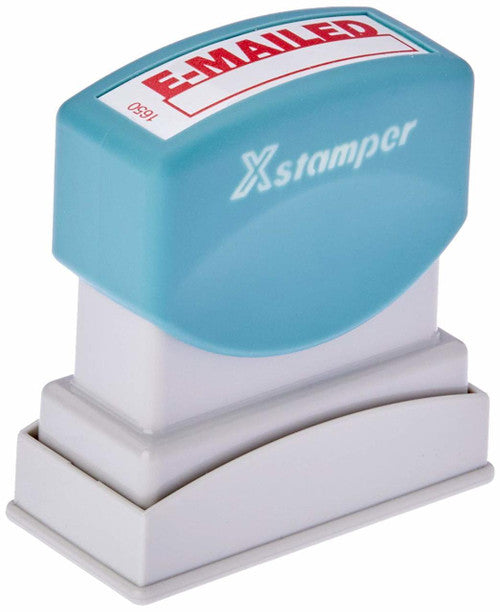 Xstamper CX-BN Message Stamp Emailed/Date Red