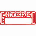 Xstamper CX-BN Message Stamp Entered/Date Red