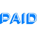 Xstamper CX-BN Message Stamp Paid Blue