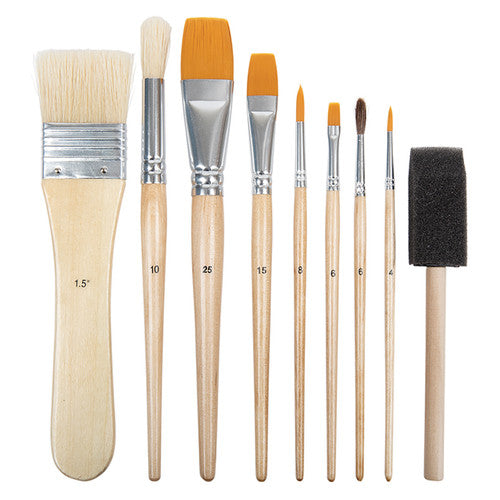 Zart Aqua Brushes Assorted Pack of 8