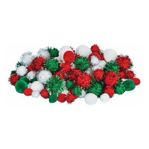 Zart Christmas Pom Poms Pack of 300