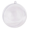 Zart Clear Plastic Baubles 70mm Pack of 10