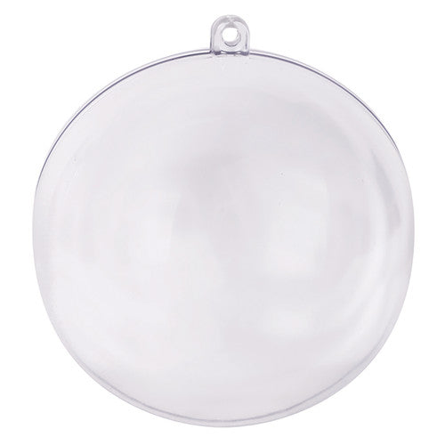 Zart Clear Plastic Baubles 70mm Pack of 10