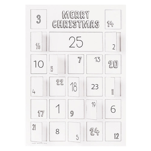 Zart ColourMe Advent Calendars A3 Pack of 10