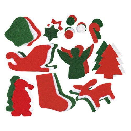Zart Felt Christmas Shapes Pack of 200