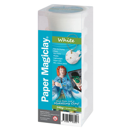 Zart Paper Magiclay White 240g Pack of 6