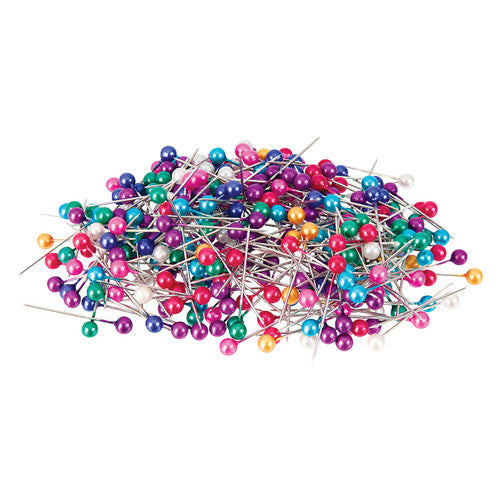 Zart Pearl Headed Pins Assorted Colours Pack of 1000