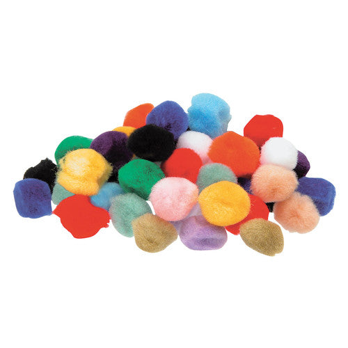 Zart Pom Poms 25mm Assorted Pack of 100