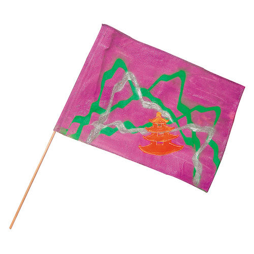 Zart Pre-Cut Calico Flags Pack of 10