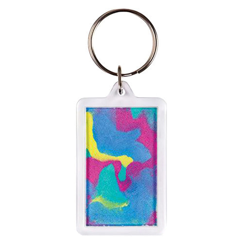 Zart Rectangle Key Ring Tags Pack of 10