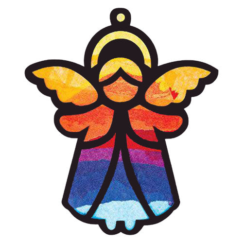 Stained Glass Angels Pack of 10