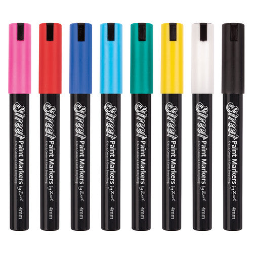 Zart Street Paint Markers Assorted Pack of 8