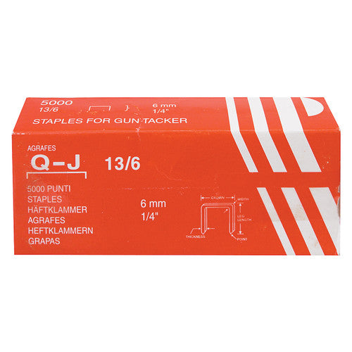 Zart Tacker Staples 13/6 Pack of 5000