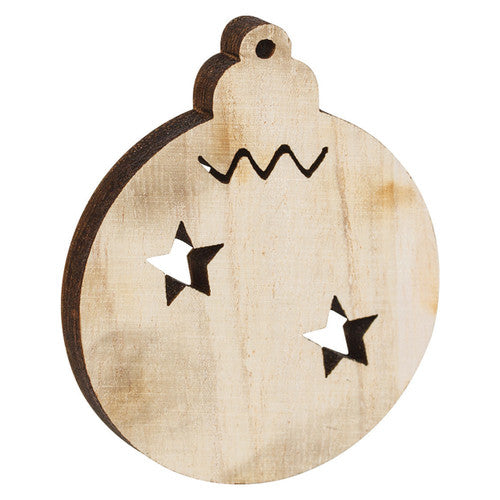 Zart Wooden Christmas Shapes Large Assorted Pack of 30
