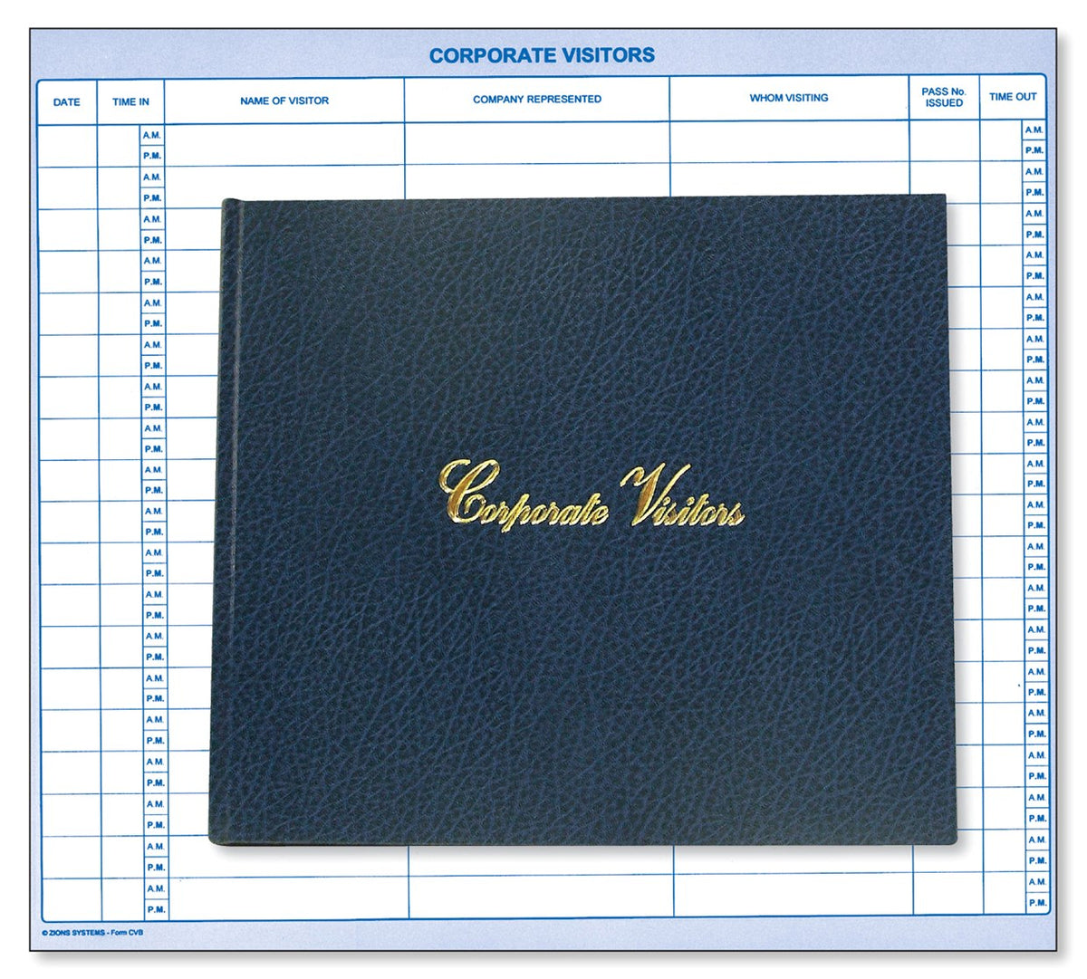 Zions Corporate Visitors Book 275 x 310mm 100 Leaf