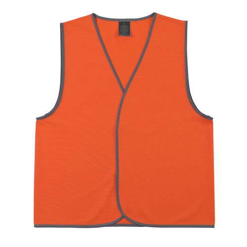 Zions Daytime Hi Vis Safety Vest Fluoro Orange Medium Pack of 5