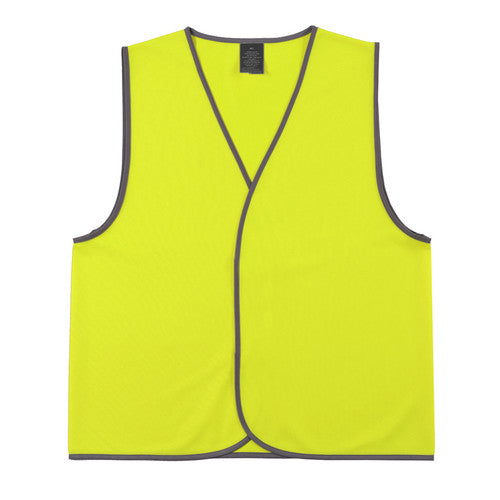 Zions Daytime Hi Vis Safety Vest Fluoro Yellow 2XL Pack of 5