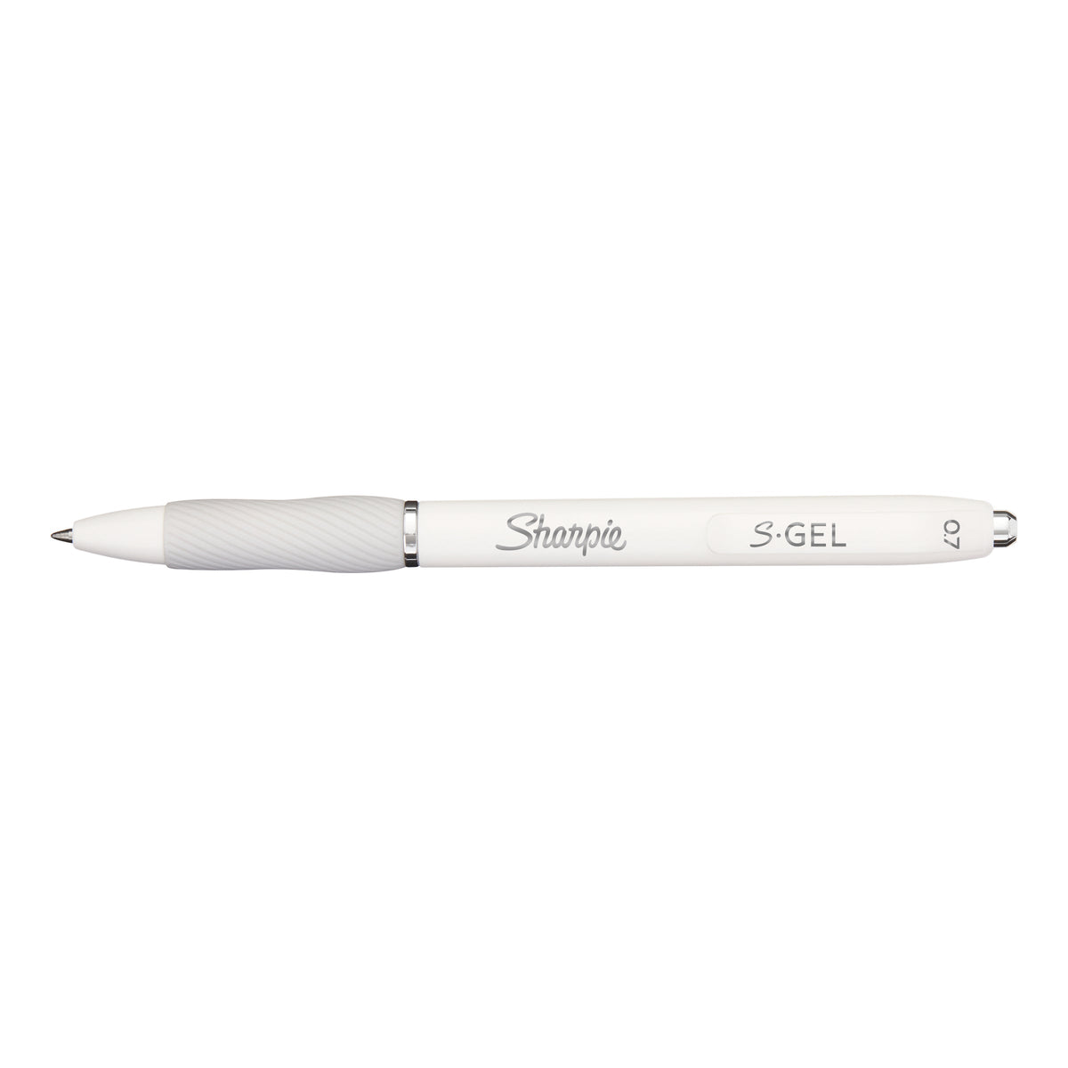 Sharpie S-Gel Retractable Pen Medium Point 0.7mm Pearl White Barrel Black Ink Pack 4 Box of 6