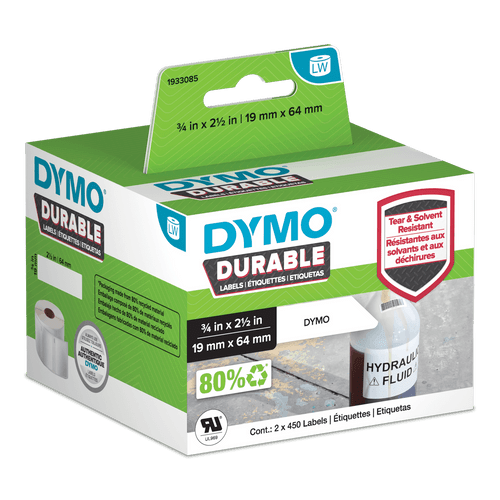 Dymo LabelWriter Durable Shipping Labels 19 x 64mm Roll of 900
