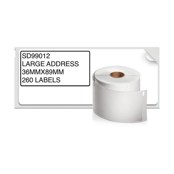 Dymo LabelWriter Address Labels 89 x 36mm Twin Pack 2 Rolls 520 Labels