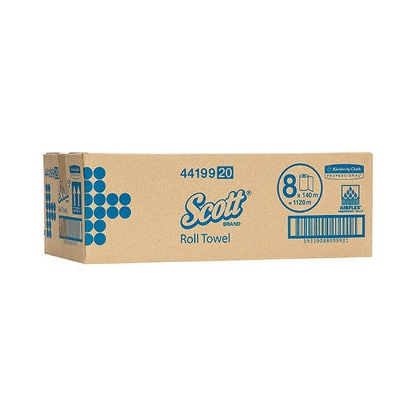 Scott Long Roll Hand Towel 140m White Box of 8