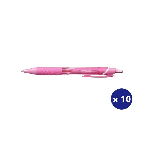 Uni Jetstream Colour SXN-150C Rollerball Pen 0.7mm Baby Pink Box of 10
