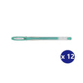Uni Signo Angelic Colours UM-120AC Gel Ink Pen 0.7mm Green Box of 12