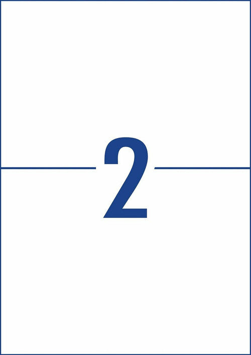 Avery Ultra Heavy Duty Labels L7916 210 x 148mm 2UP 20 Labels