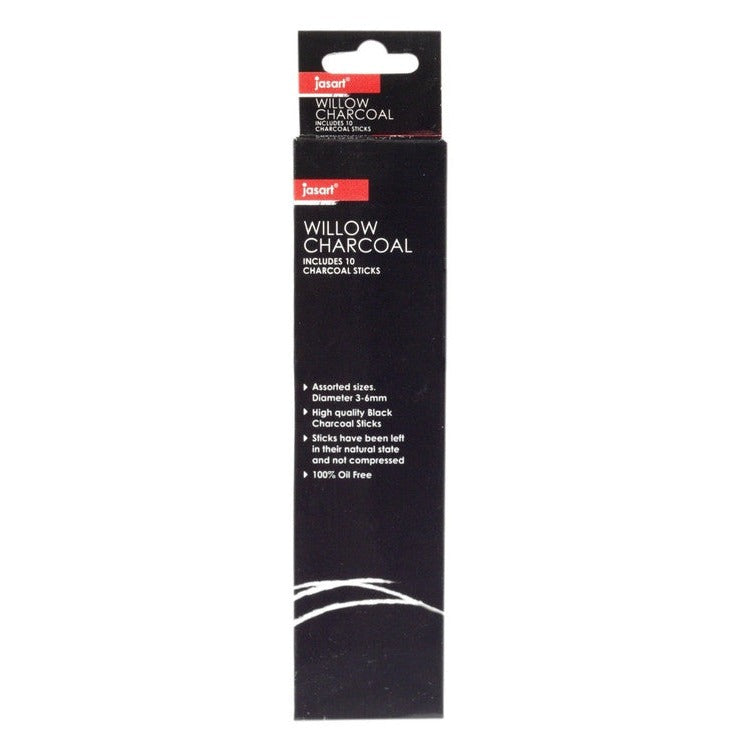 Jasart Willow Charcoal Sticks Box of 10
