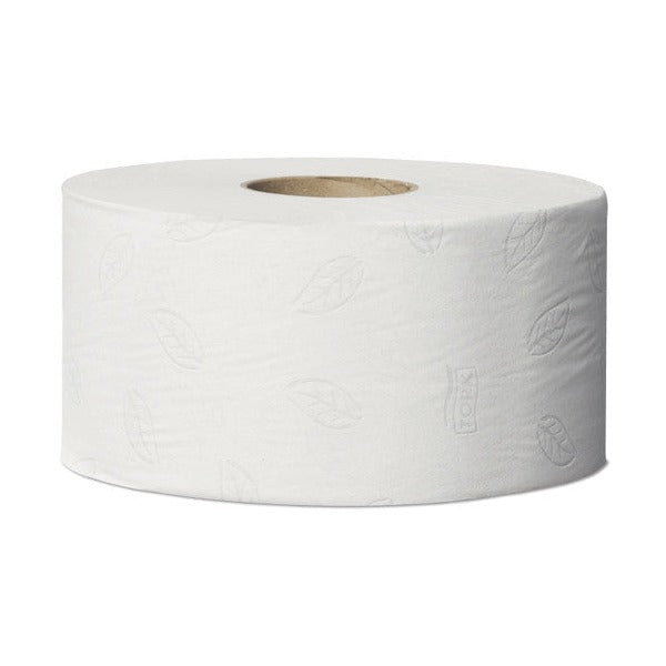 Tork Recycled Mini Jumbo Toilet Roll 2 Ply Advanced T2 White Carton of 12