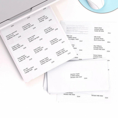 Avery White General Use Labels L7158GU 64 x 26.7mm 30UP 3000 Labels